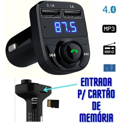 USB P Carregador para carro.